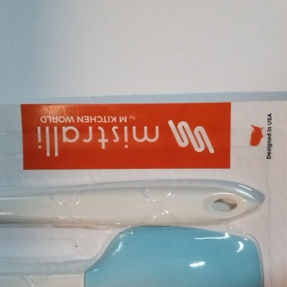 Mistralli Silicone Spatulas 4 Piece  Set Blue and White   New - Picture 2 of 7